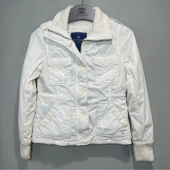 American Eagle White Jacket Size Small - Picture 2 of 15
